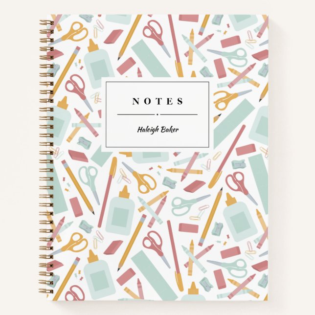 School Tools Personalized Notebook (Front)