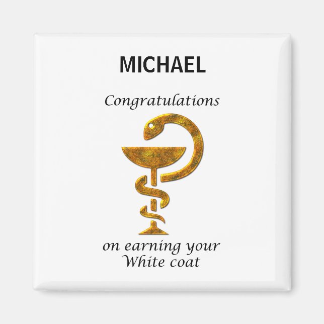 School Veterinary White Coat Ceremony Magnet (Front)