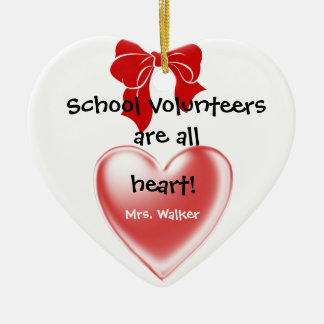 School Volunteer Christmas Ornament