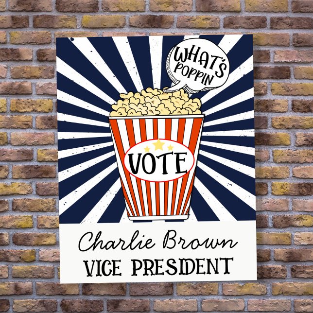 School Voting Poster What’s Poppin Campaign (Creator Uploaded)