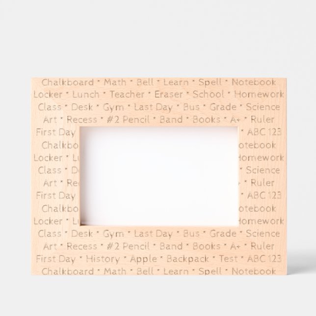 School Words Picture Frame  (Front)