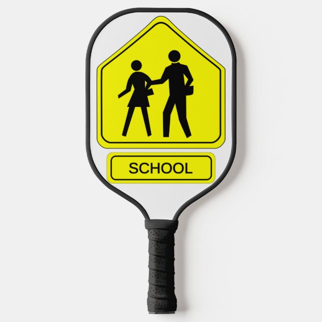 School Zone Pickleball Paddle (Front)