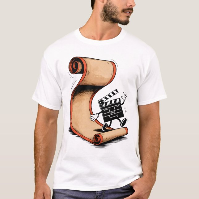 Schoolbook Scroll Battle T-Shirt (Front)