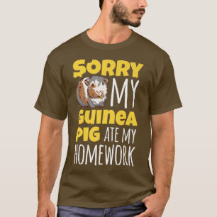 Schoolchild  My Guinea Pig Ate My Homework  Guinea T-Shirt