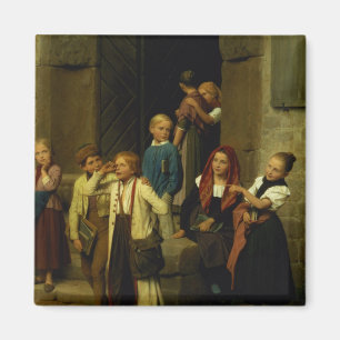 Schoolchildren Watching a Boy Cry, 1861 Magnet