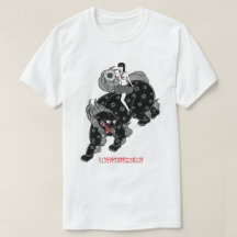 schoolgirl and shishi (temple lion)