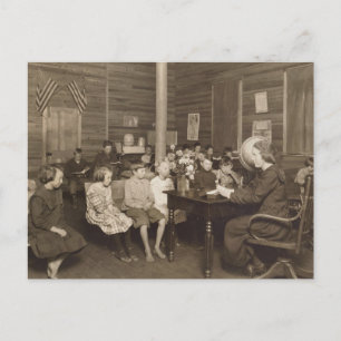 Schoolhouse by Lewis Hine, 1921 Postcard