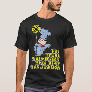 Schoolhouse Hey There Trainwreck Station  T-Shirt
