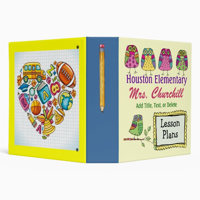 School's a Hoot -  OWL Binder (Background)