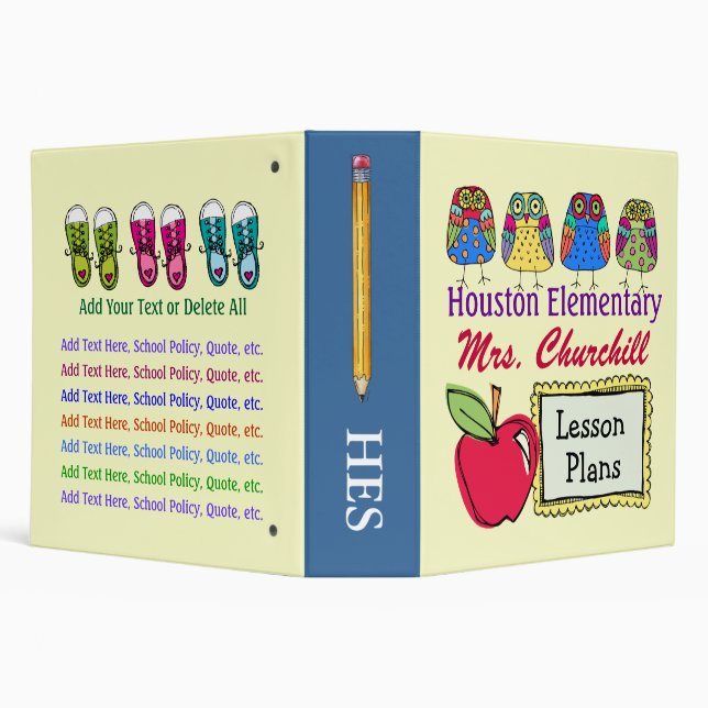 School's a Hoot -  OWL Binder (Background)