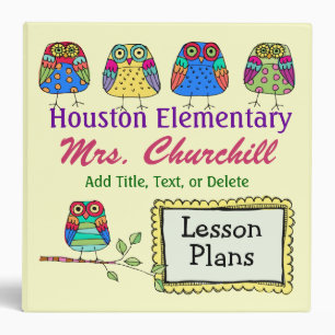 School's a Hoot -  OWL Binder