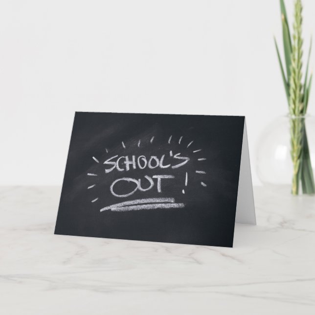 School's Out Card Template (Front)