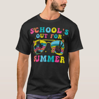 School's Out For Summer Break Tropical Sunglasses T-Shirt