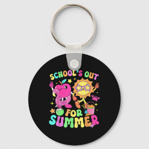 Schools Out For Summer End Of School Year Kids Tod Keychain