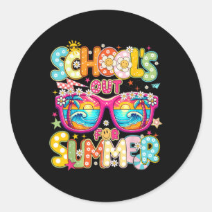 Schools Out For Summer Last Day Of School Classic Round Sticker