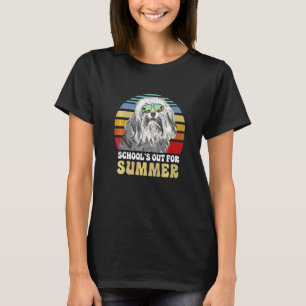 Schools Out For Summer Lowchen Dog Teacher T-Shirt