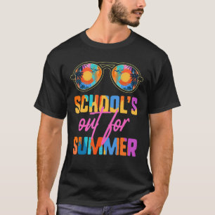 School's Out For Summer Teacher Vacation Retro 70' T-Shirt