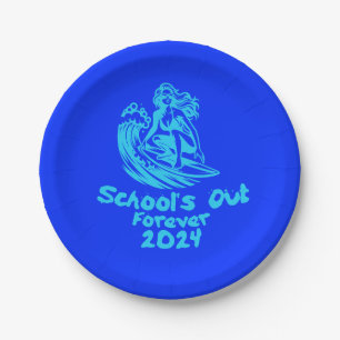 School's Out Forever 2024 Paper Plate