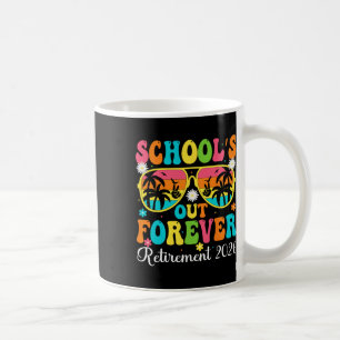 School's Out Forever Retirement 2026 Retro Retired Coffee Mug