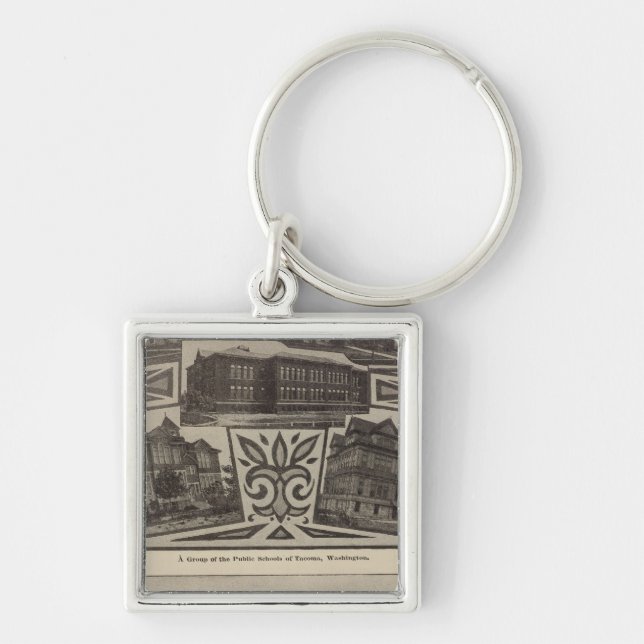 Schools, Tacoma, Wash Keychain (Front)
