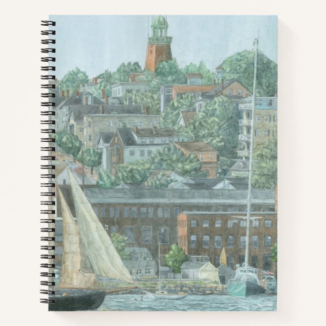 Schooner in Casco Bay Notebook (Front)