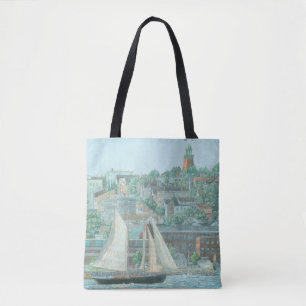 Schooner in Casco Bay Tote Bag