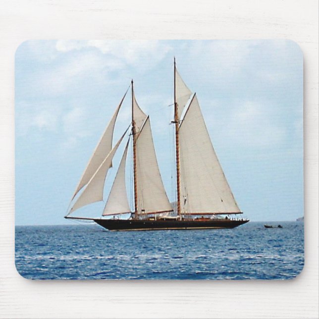 Schooner in the British Virgin Islands Mouse Pad (Front)