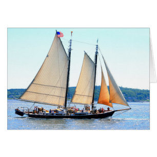 Schooner naviguant outre du Maine