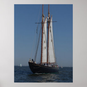 Schooner on parade poster