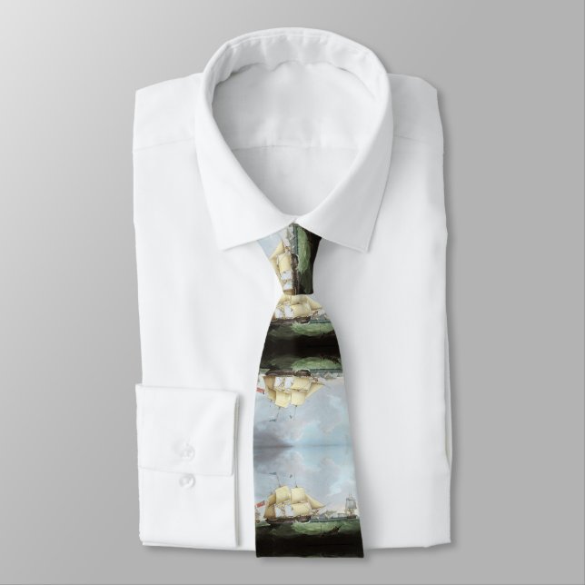 Schooner ship Harriet 1900s Tie (Tied)