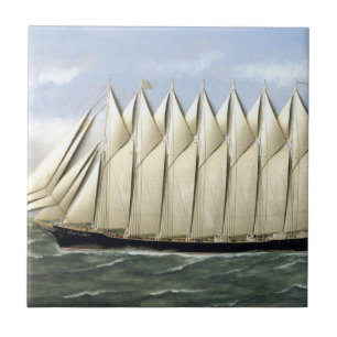 Schooner Thomas W Lawson 1900s Tile