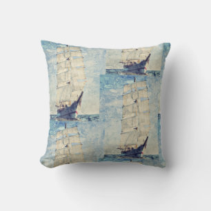 Schooner Throw Pillow