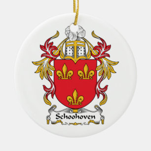 Schoonhoven Family Crest Ceramic Ornament