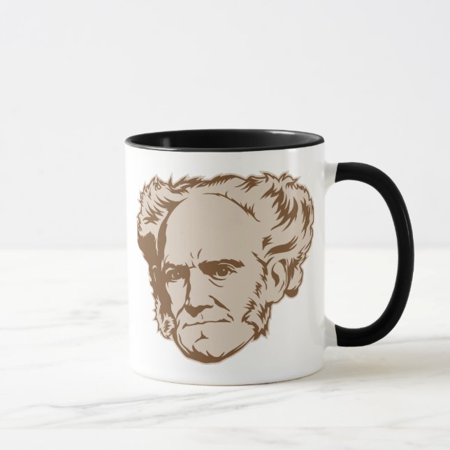 Schopenhauer Portrait Mug (Right)