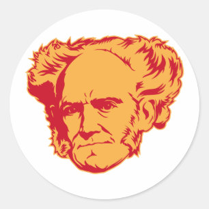 Schopenhauer Portrait Sticker
