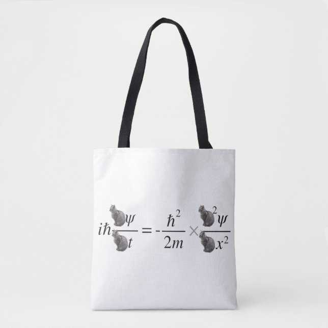 Schradinger's cat tote bag (Front)
