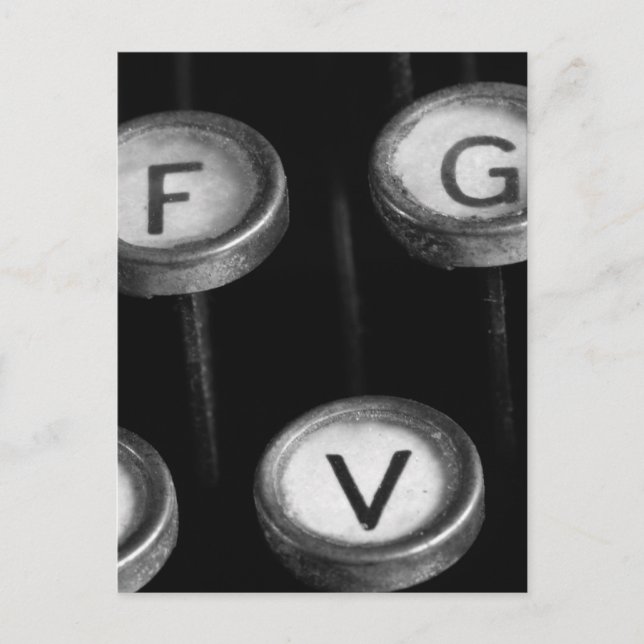 Schreibmaschinentasten Postcard (Front)