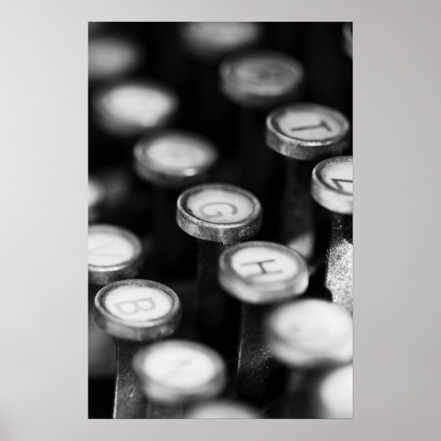 Schreibmaschinentasten Poster (Front)