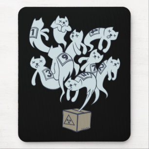Schrödinger Cat 9 Lives Mouse Pad