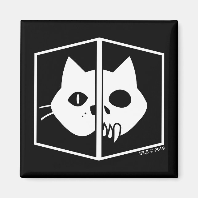 Schrödinger Cat Graphic Magnet (Front)