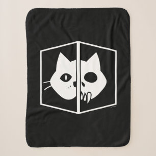 Schrödinger Cat Graphic Sherpa Blanket