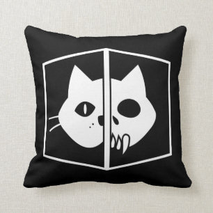 Schrödinger Cat Graphic Throw Pillow