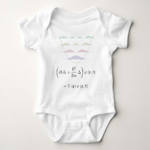 Schrodinger equation, harmonic potential baby bodysuit