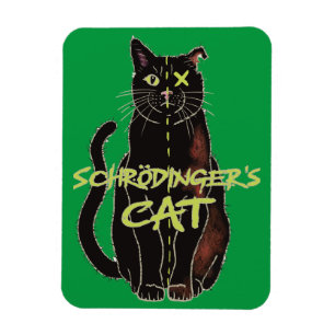 Schrodinger’s Cat Funny Physics Magnet
