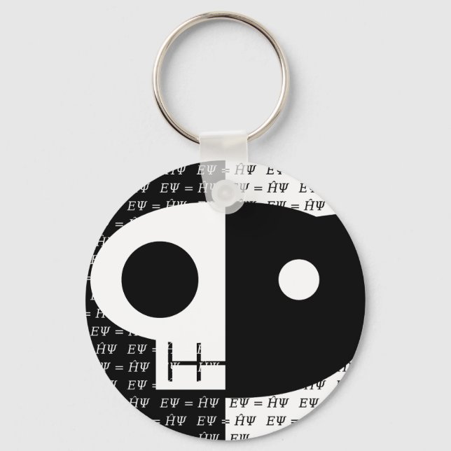 Schrödinger’s Cat Keychain (Front)