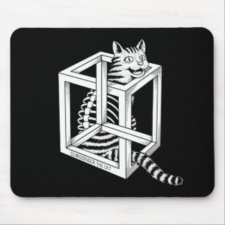 Schrodinger the Cat Mouse Pad