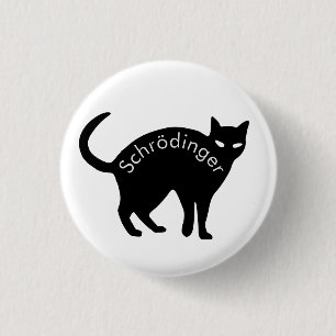 Schrödinger's cat 1 inch round button