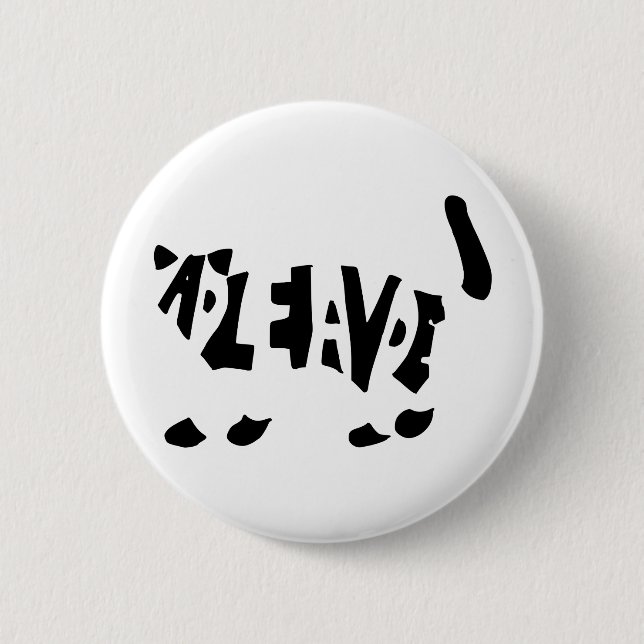 Schrödinger's cat 2 inch round button (Front)