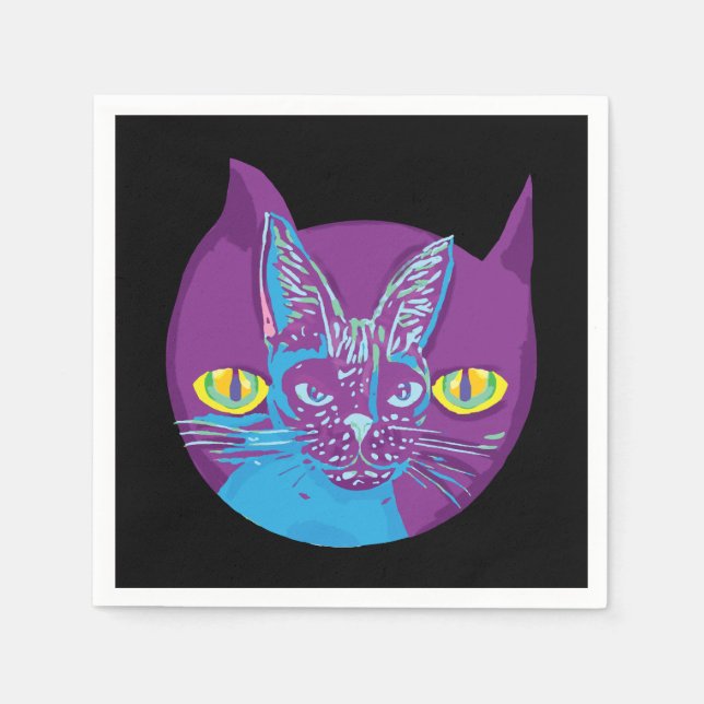 Schrodinger's cat, artistic napkin (Front)