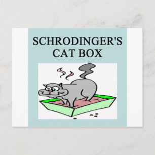 schrodinger's cat box postcard